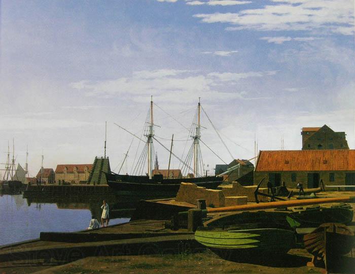 unknow artist View_of_Larsen_Square_near_Copenhagen_Harbor